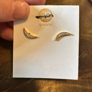 Gorjana crescent moon earrings